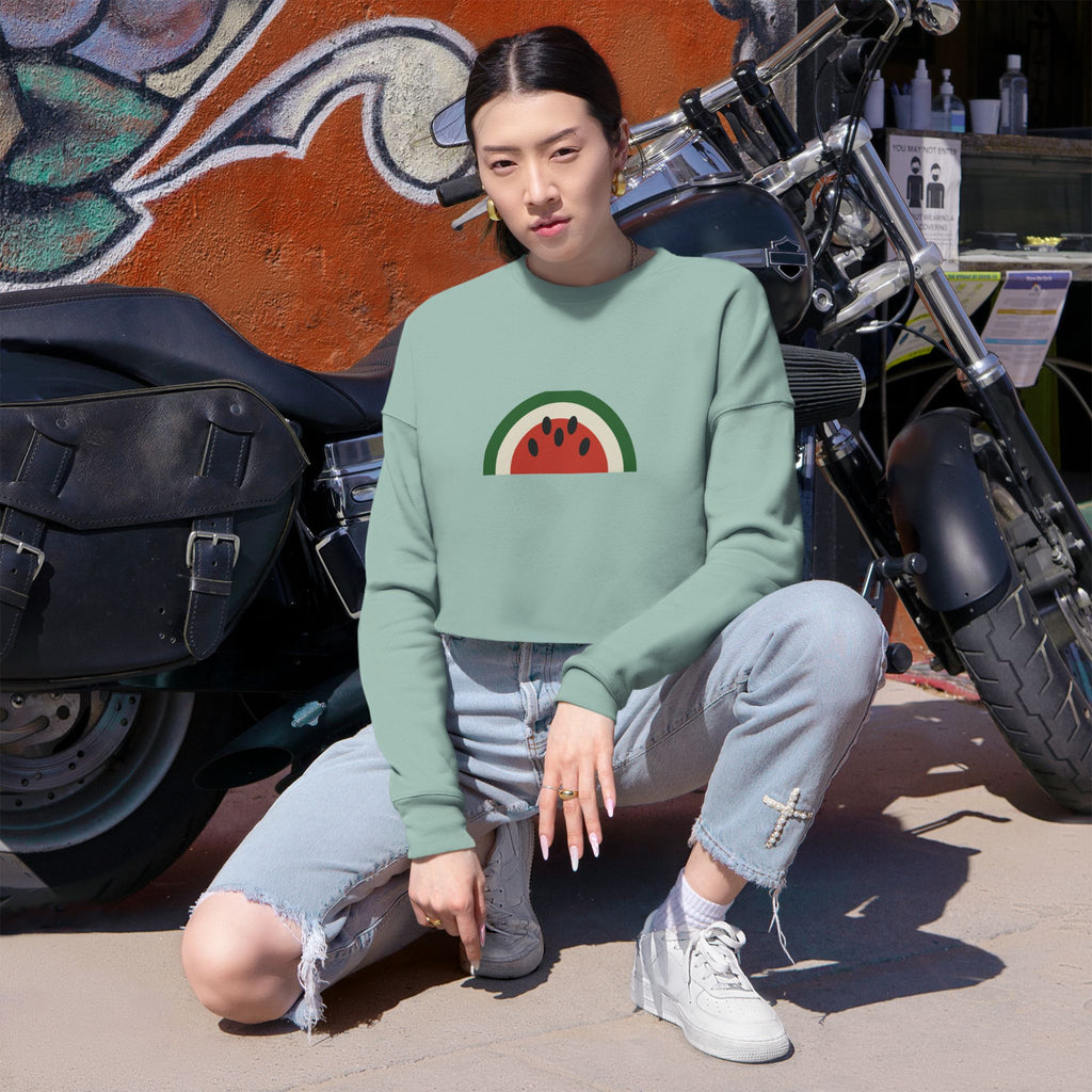 Watermelon Cropped Sweatshirt — مِلح Drop 001